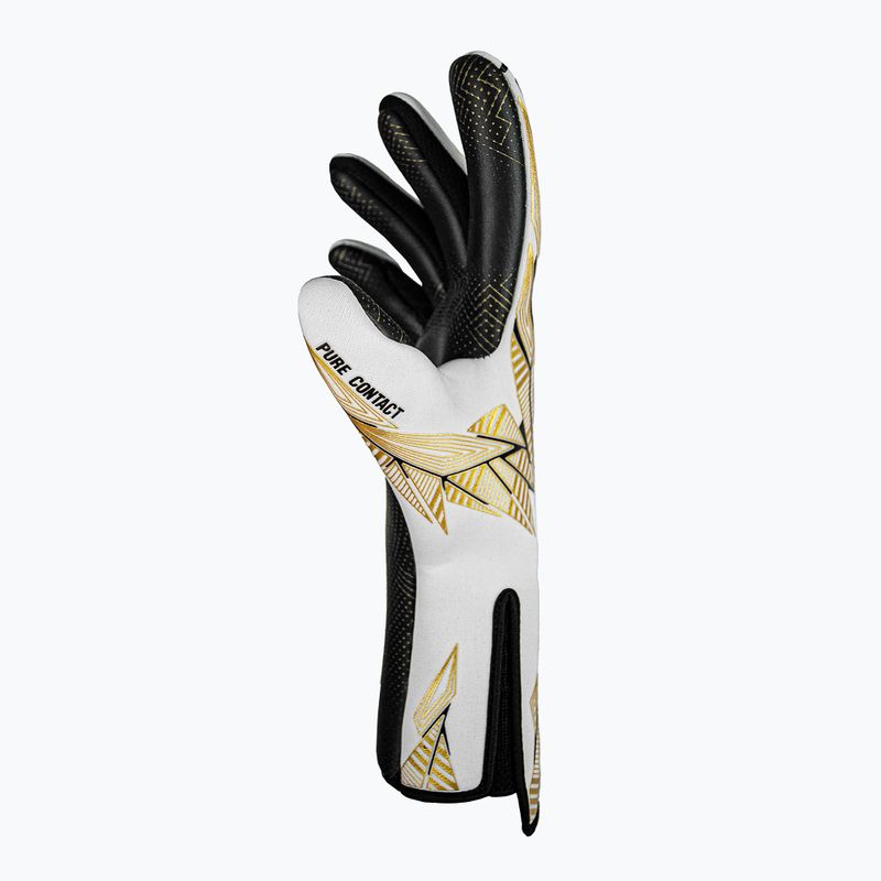 Reusch Pure Contact Gold X GluePrint Guanti da portiere senza spalline bianco/oro/nero 4