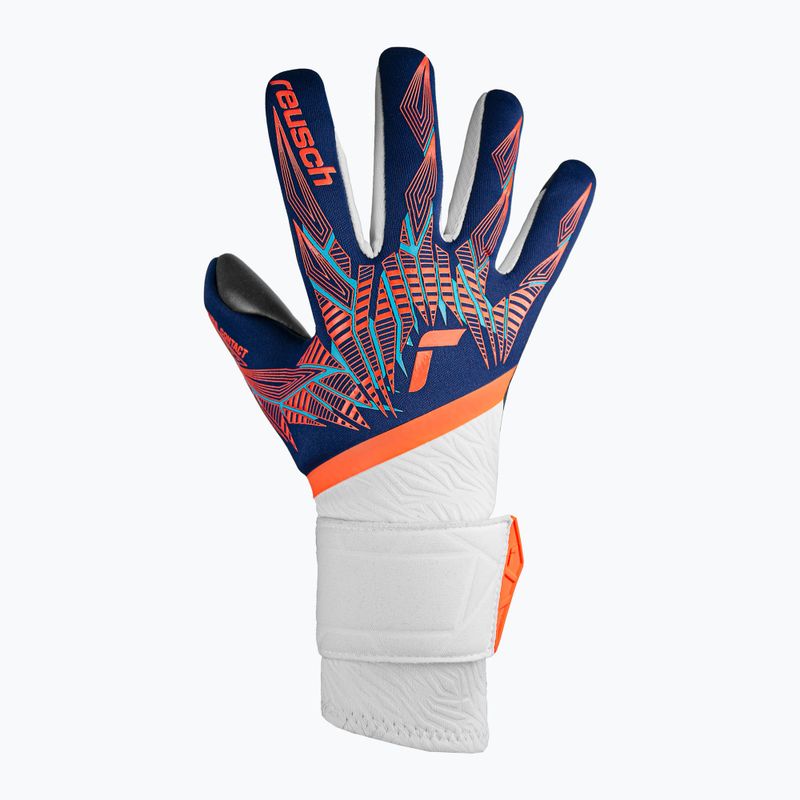 Guanti da portiere Reusch Pure Contact Gold premium blu/arancio elettrico/nero 2