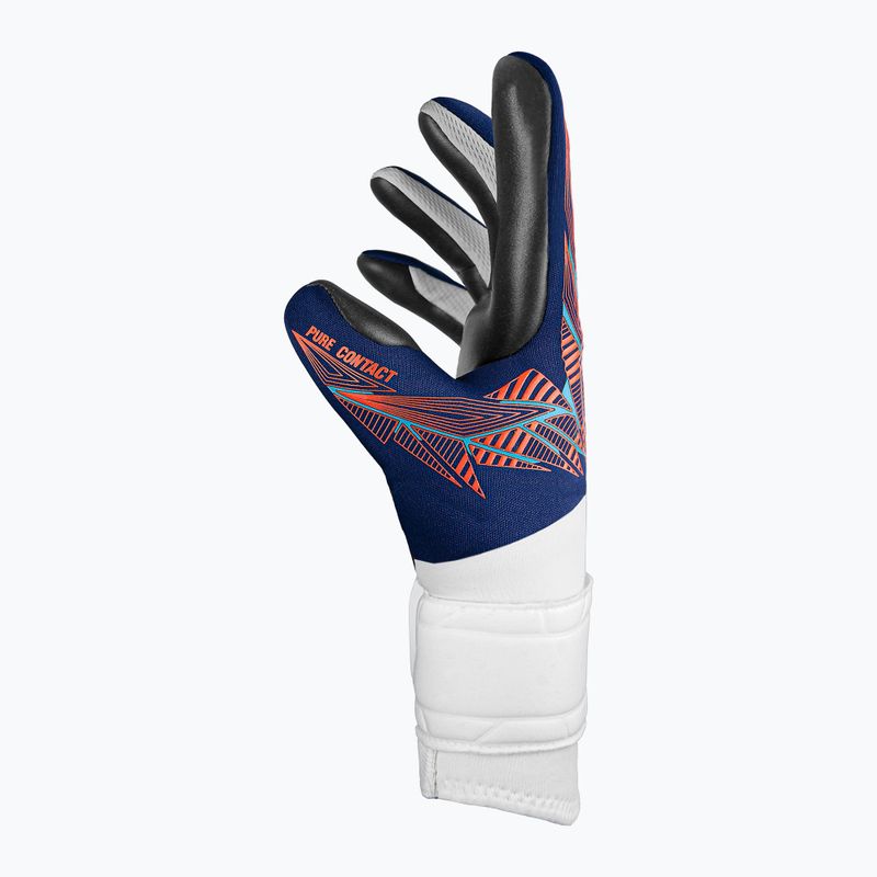 Guanti da portiere per bambini Reusch Pure Contact Silver Junior premium blu/arancio elettrico/nero 4