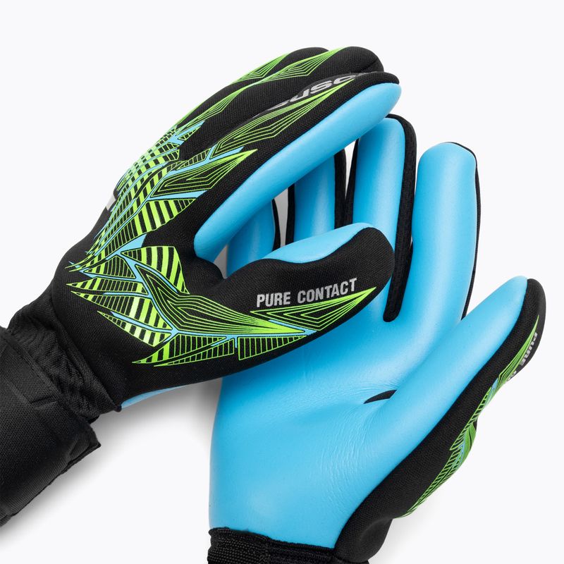 Guanti da portiere Reusch Pure Contact Aqua black/fluo lime/aqua 3