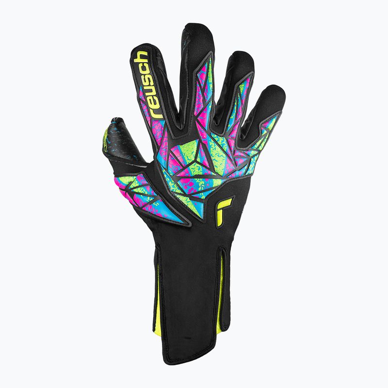 Reusch Attrakt Fusion Guanti da portiere senza spalline nero/giallo sicurezza/nero 2