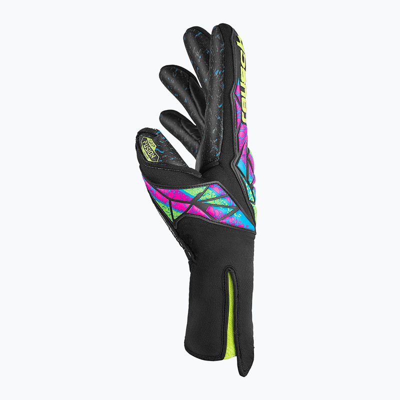 Reusch Attrakt Fusion Guanti da portiere senza spalline nero/giallo sicurezza/nero 4