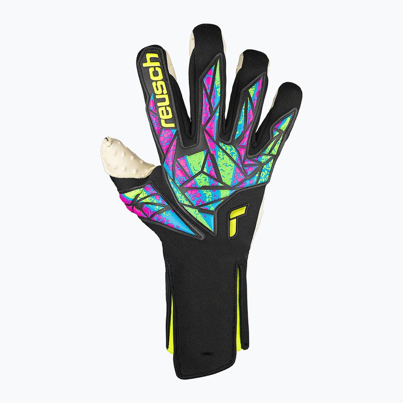 Reusch Attrakt SpeedBump Guanti da portiere senza spalline nero/giallo sicurezza 2