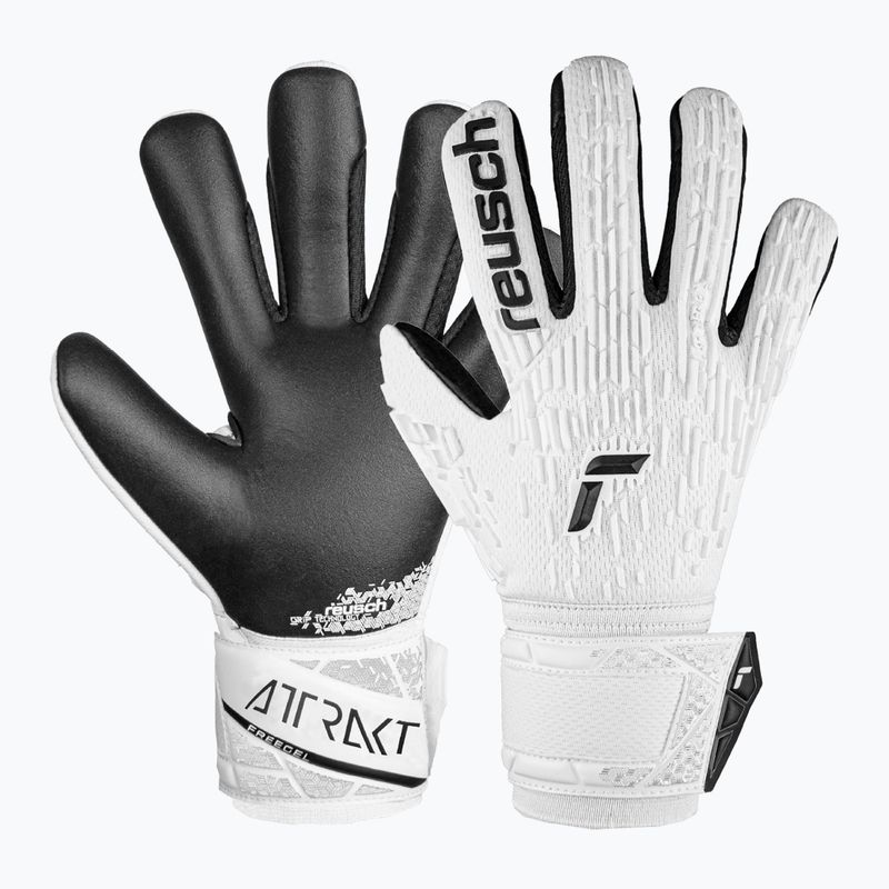 Guanti da portiere Reusch Attrakt Freegel Silver bianco/nero