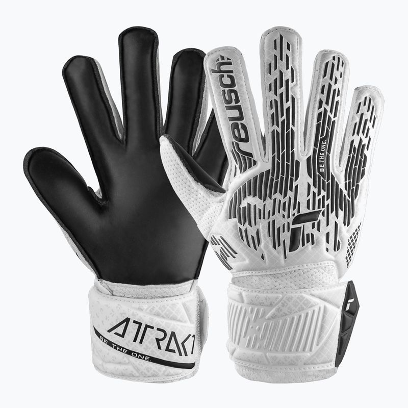 Guanti da portiere Reusch Attrakt Solid bianco/nero