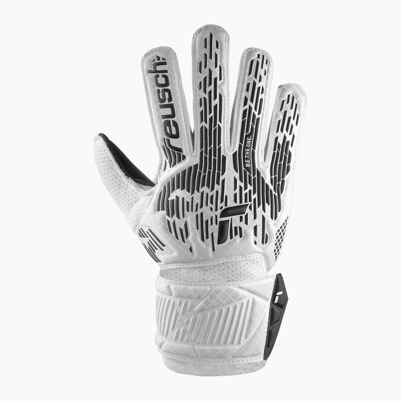 Guanti da portiere per bambini Reusch Attrakt Solid Junior bianco/nero 2