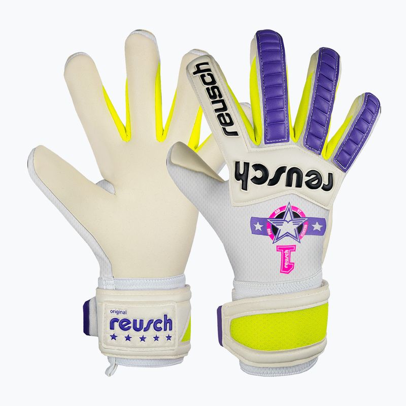 Guanti da portiere Reusch Legacy Pro Am Silver bianco/viola