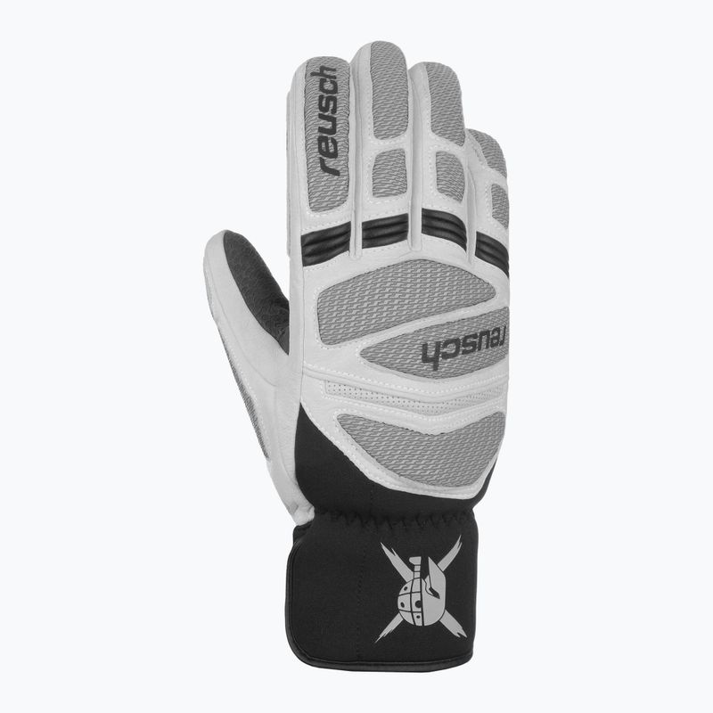 Guanti da sci uomo Reusch Worldcup Warrior DG white/glacier 3