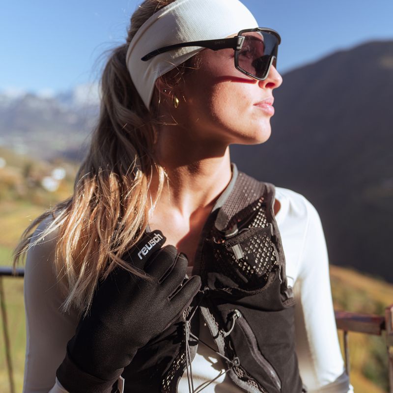 Guanti uomo Reusch Karayel Windstopper Touch-Tec black/silver 6