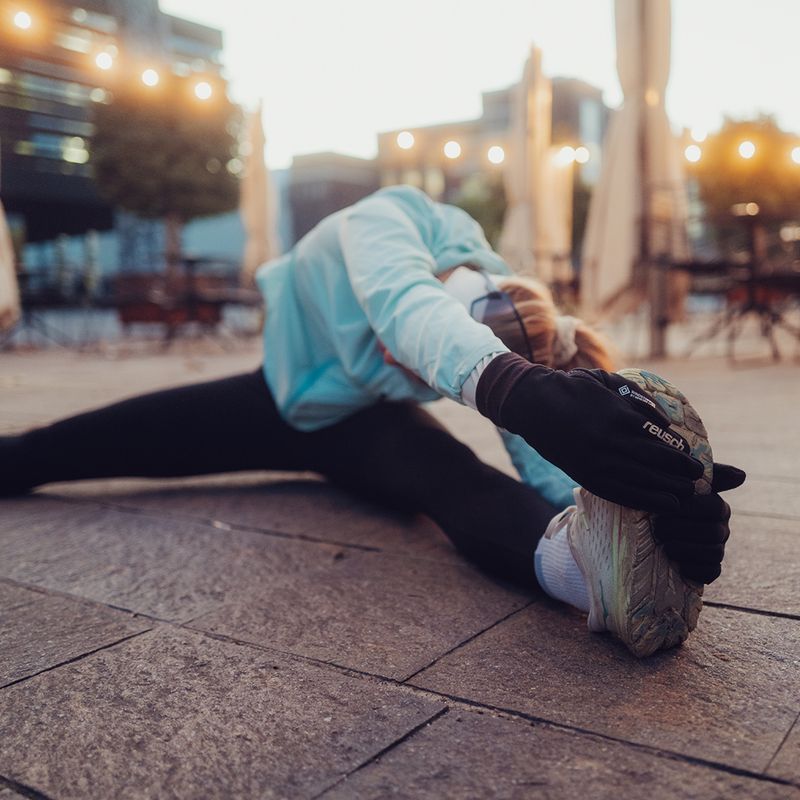 Guanti uomo Reusch Karayel Windstopper Touch-Tec black/silver 9