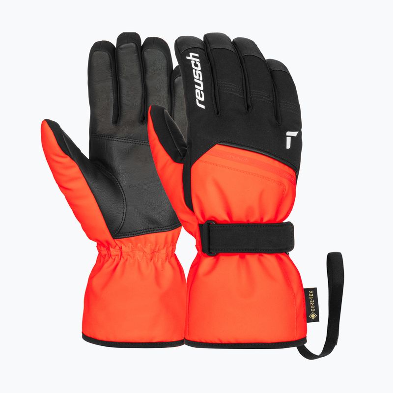 Guanti da sci Reusch Morris GORE-TEX black/fluorescent red 2