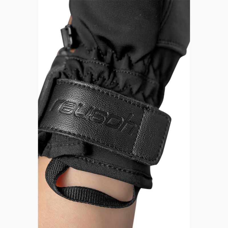 Guanto da sci da donna Reusch Beatrix R-Tex XT nero/marrone leopardato 11