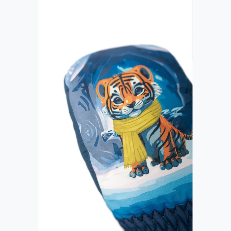 Guanti da sci per bambini Reusch Scottie Mitten tigre 4