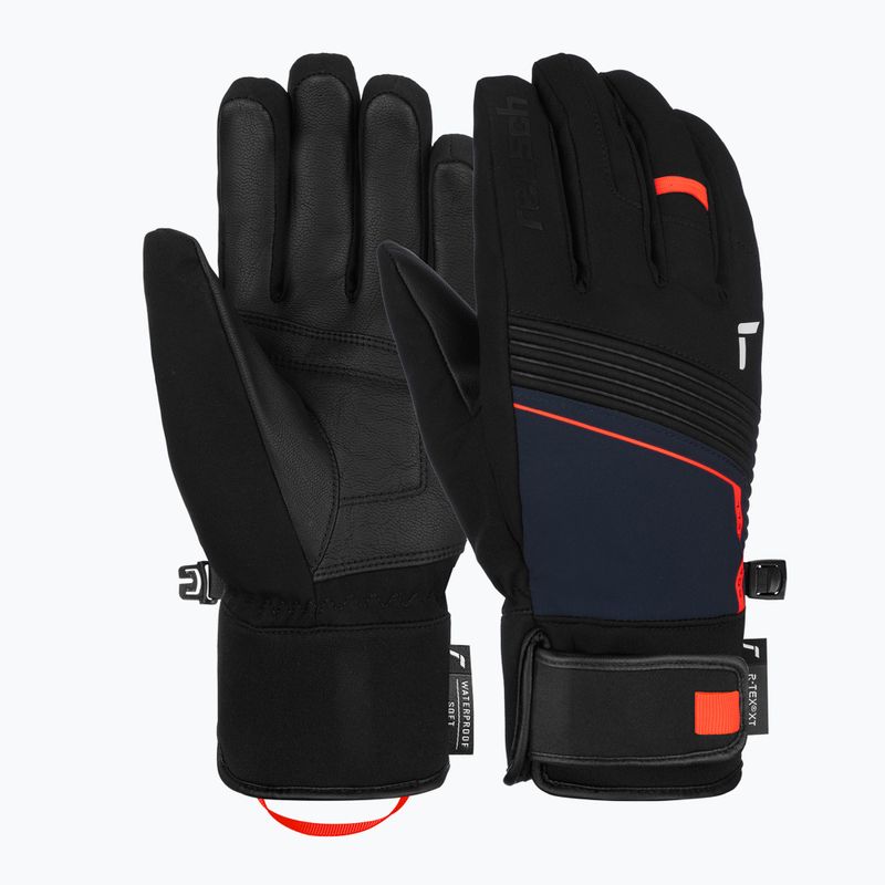 Guanti da sci Reusch Louis R-Tex XT black/dress blue/fluorescent red 2