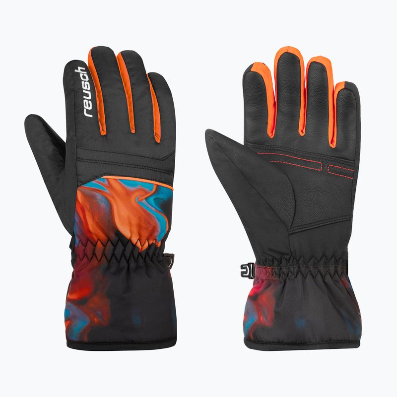 Guanti da sci per bambini Reusch Alan Junior flame