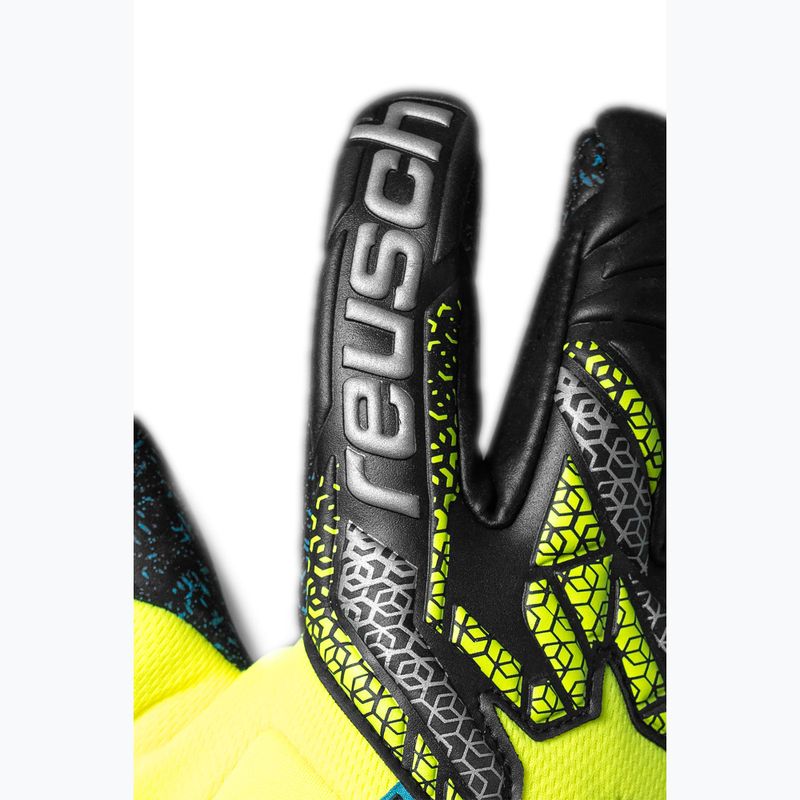 Guanti da portiere di sicurezza Reusch Attrakt Fusion Guardian giallo/argento/nero 5