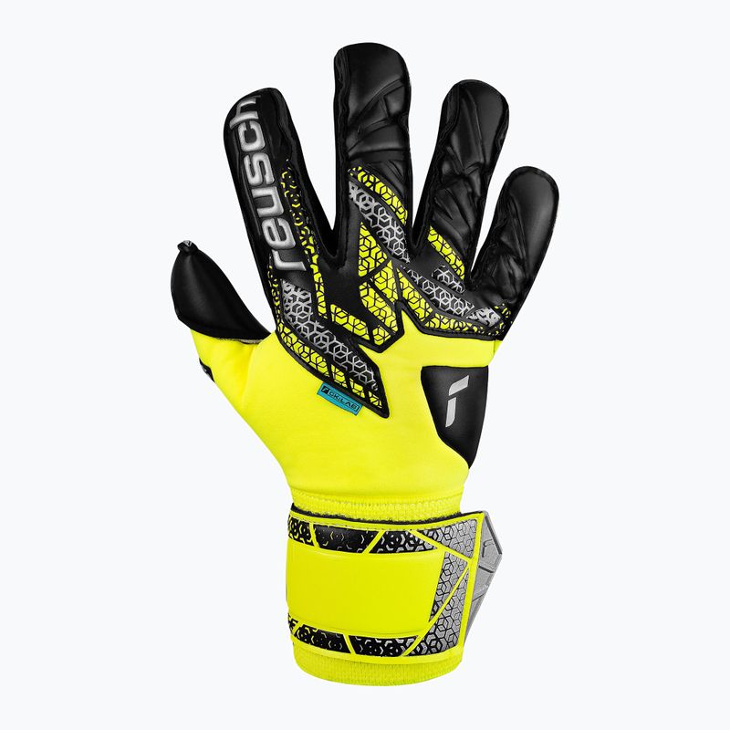 Guanti da portiere di sicurezza Reusch Attrakt Duo Evolution giallo/argento/nero 2