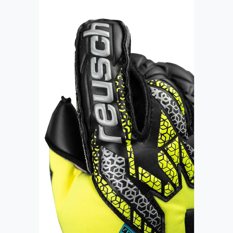 Guanti da portiere di sicurezza Reusch Attrakt Duo Evolution giallo/argento/nero 5