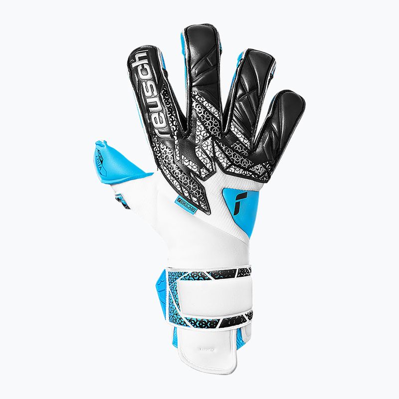 Guanti da portiere Reusch Attrakt Aqua Evolution bianco/nero/blu acqua 2