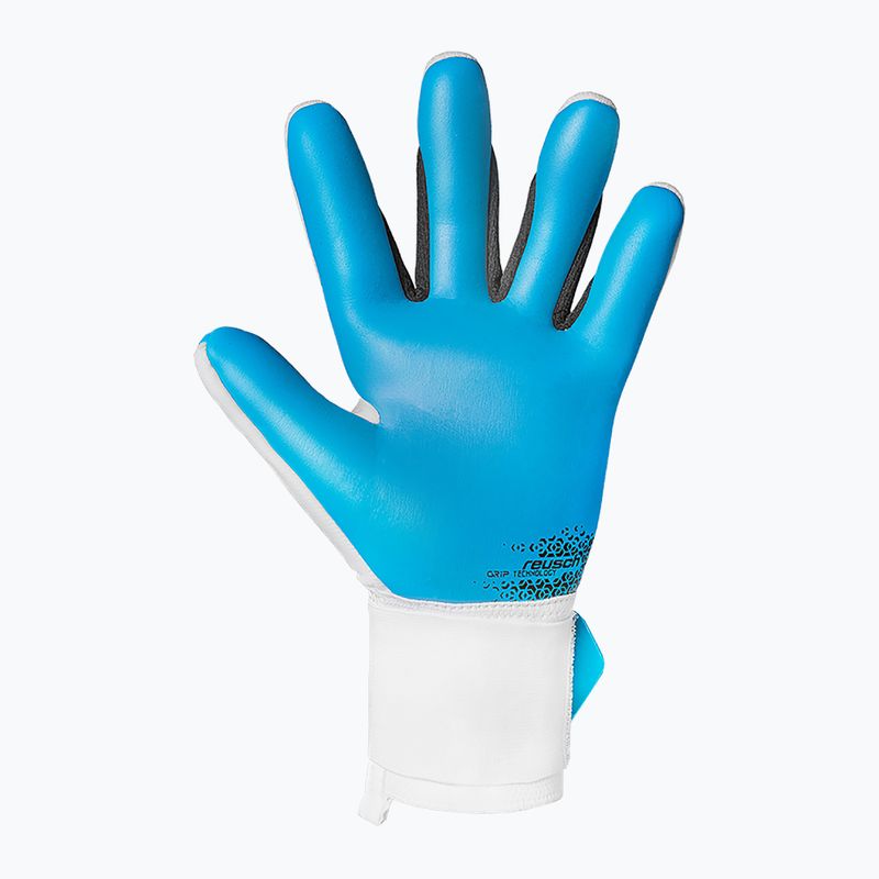 Guanti da portiere Reusch Attrakt Freegel Aqua bianco/nero/blu acqua 3