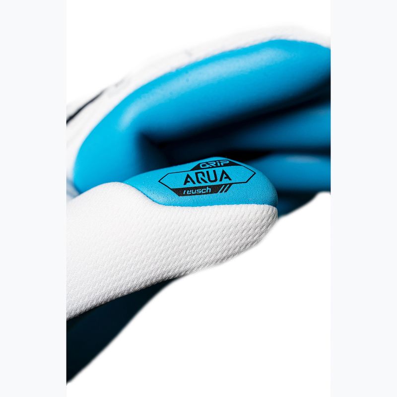 Guanti da portiere Reusch Attrakt Freegel Aqua bianco/nero/blu acqua 5