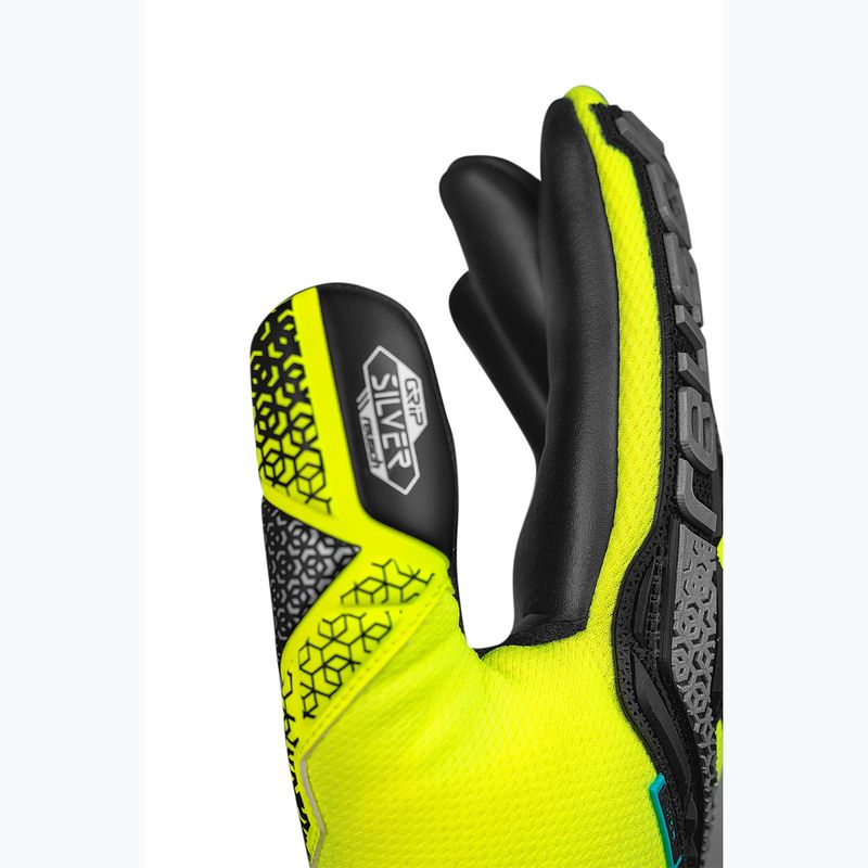 Reusch Attrakt Freegel Silver guanti da portiere di sicurezza giallo/argento/nero 6