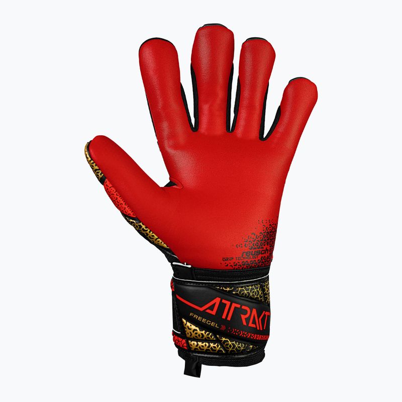 Guanti da portiere Reusch Attrakt Freegel Silver nero/oro/rosso fuoco 3
