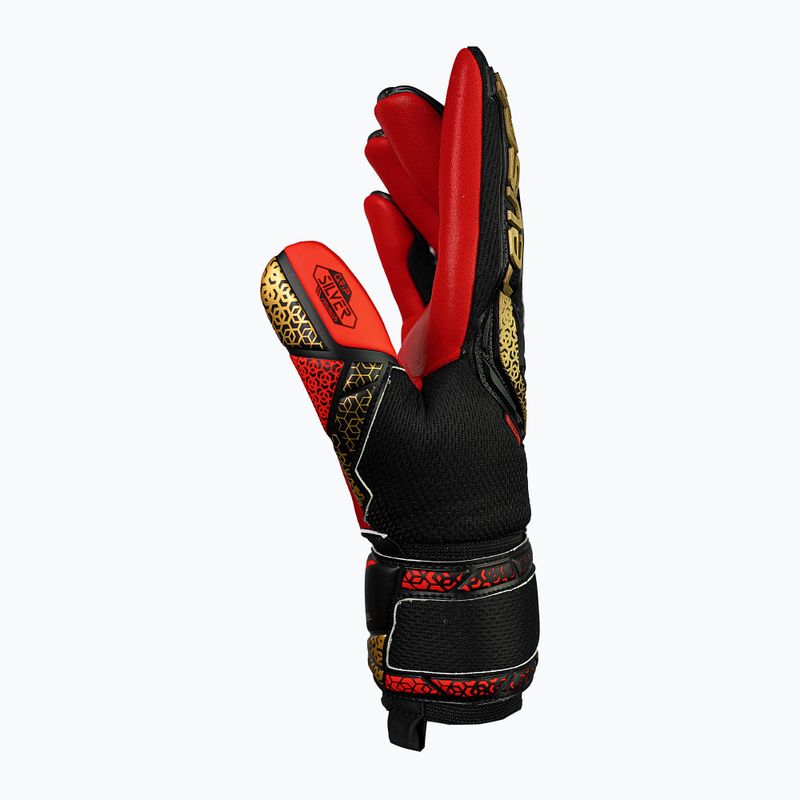 Guanti da portiere Reusch Attrakt Freegel Silver nero/oro/rosso fuoco 4