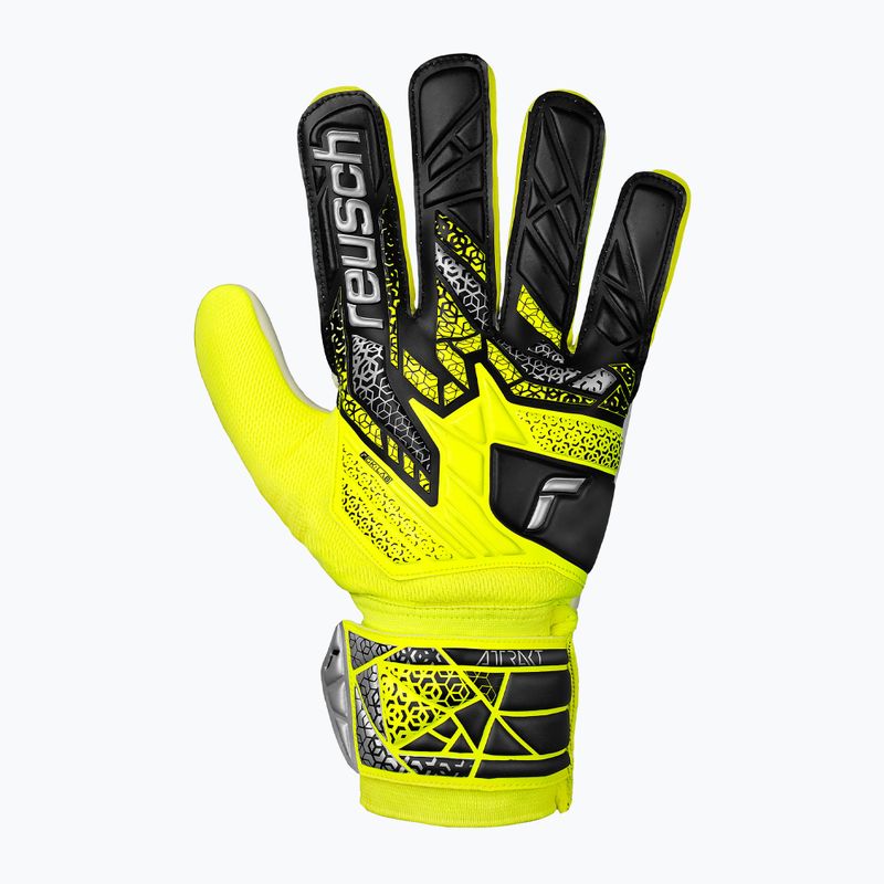 Reusch Attrakt Starter Guanti da portiere solidi di sicurezza giallo/argento 2