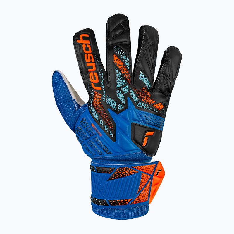 Guanti da portiere Reusch Attrakt Solid blu elettrico/arancio shocking 2