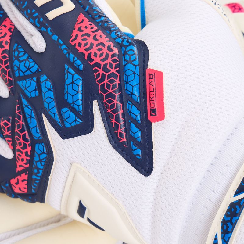 Guanti da portiere Reusch Attrakt RE:GRIP NC blu/rosa/bianco 4