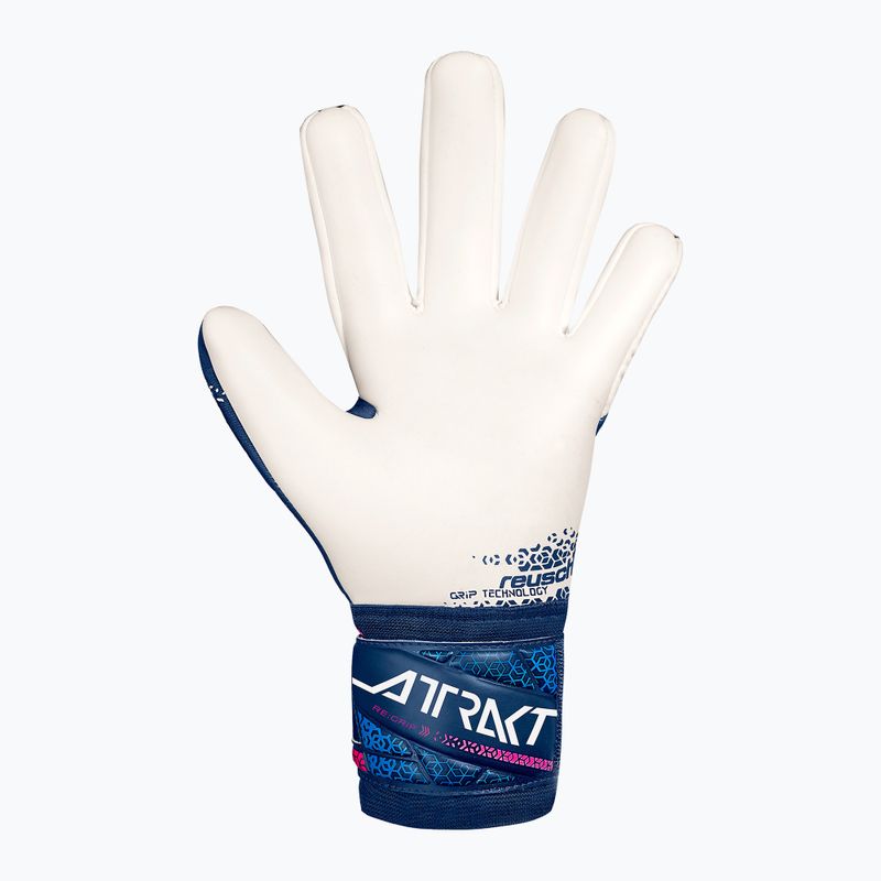 Guanti da portiere Reusch Attrakt RE:GRIP blu/rosa/bianco 3