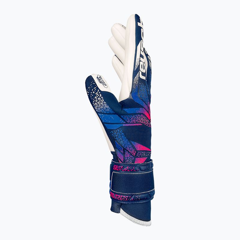 Guanti da portiere Reusch Attrakt RE:GRIP blu/rosa/bianco 4