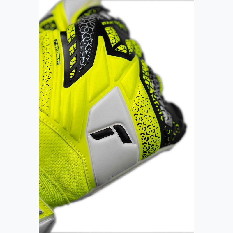 Guanti da portiere di sicurezza Reusch Attrakt Grip giallo/argento 6