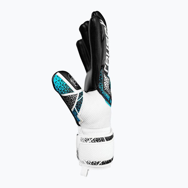 Guanti da portiere per bambini Reusch Attrakt Gold NC Junior bianco/argento/nero 4