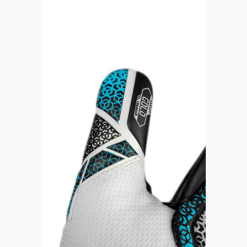Guanti da portiere per bambini Reusch Attrakt Gold NC Junior bianco/argento/nero 7