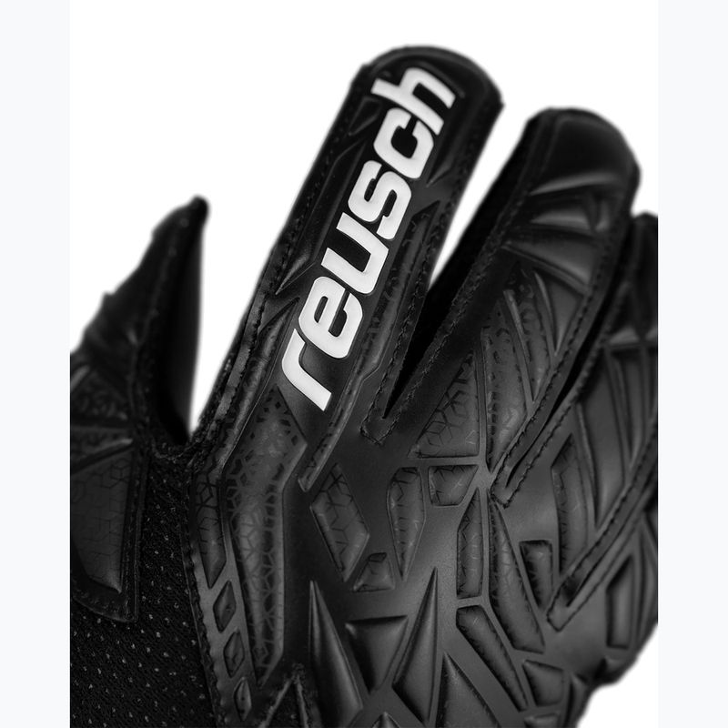 Guanti da portiere per bambini Reusch Attrakt Infinity Junior nero 5