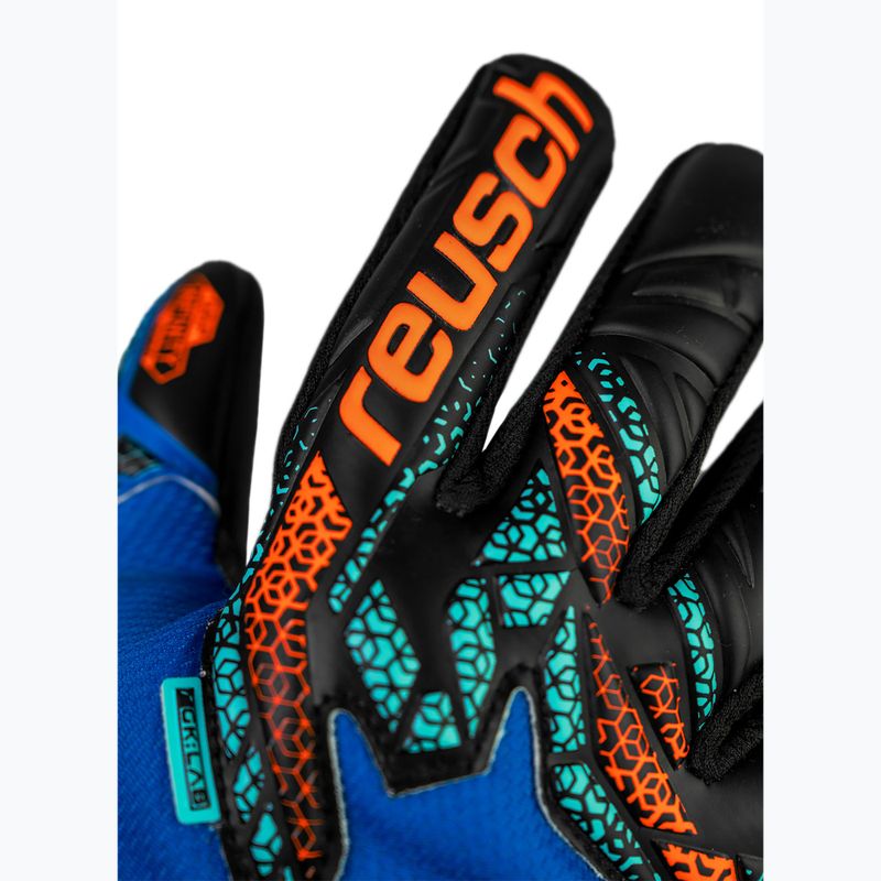 Guanti da portiere Reusch Attrakt Infinity NC Junior blu elettrico/arancio shocking/nero 5