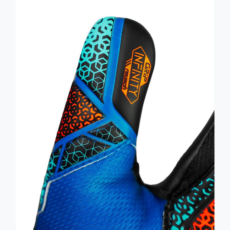Guanti da portiere Reusch Attrakt Infinity NC Junior blu elettrico/arancio shocking/nero 7