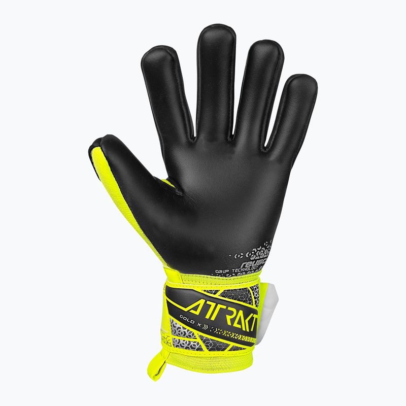 Reusch Attrakt Gold X NC Junior guanti da portiere di sicurezza giallo/argento/nero per bambini 3