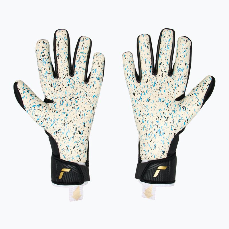 Guanti da portiere Reusch Fastgrip Fusion nero/oro 3
