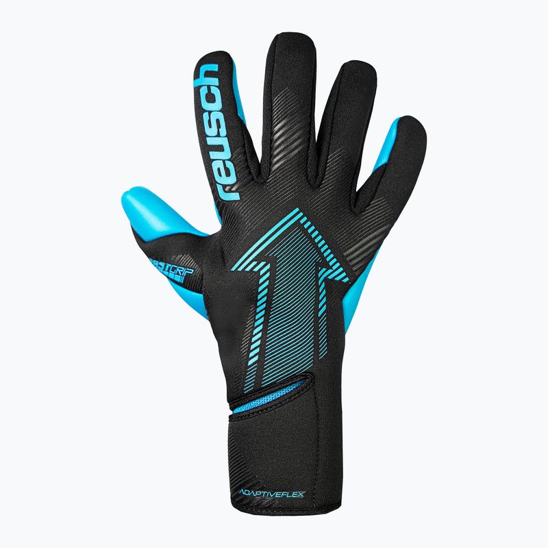 Guanti da portiere Reusch Fastgrip Aqua nero/blu acqua 2