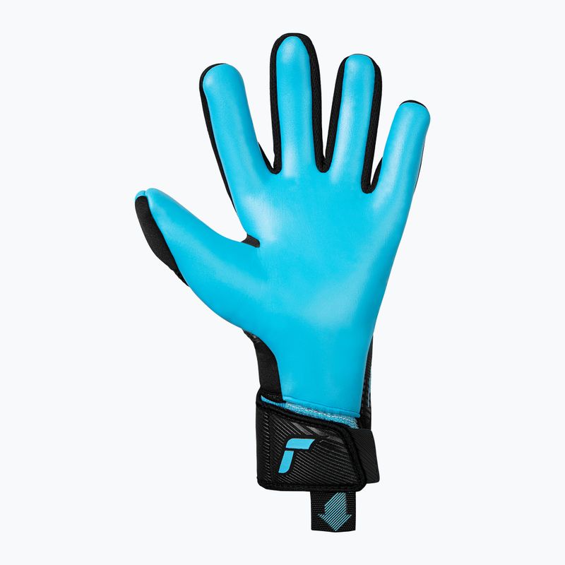 Guanti da portiere Reusch Fastgrip Aqua nero/blu acqua 3