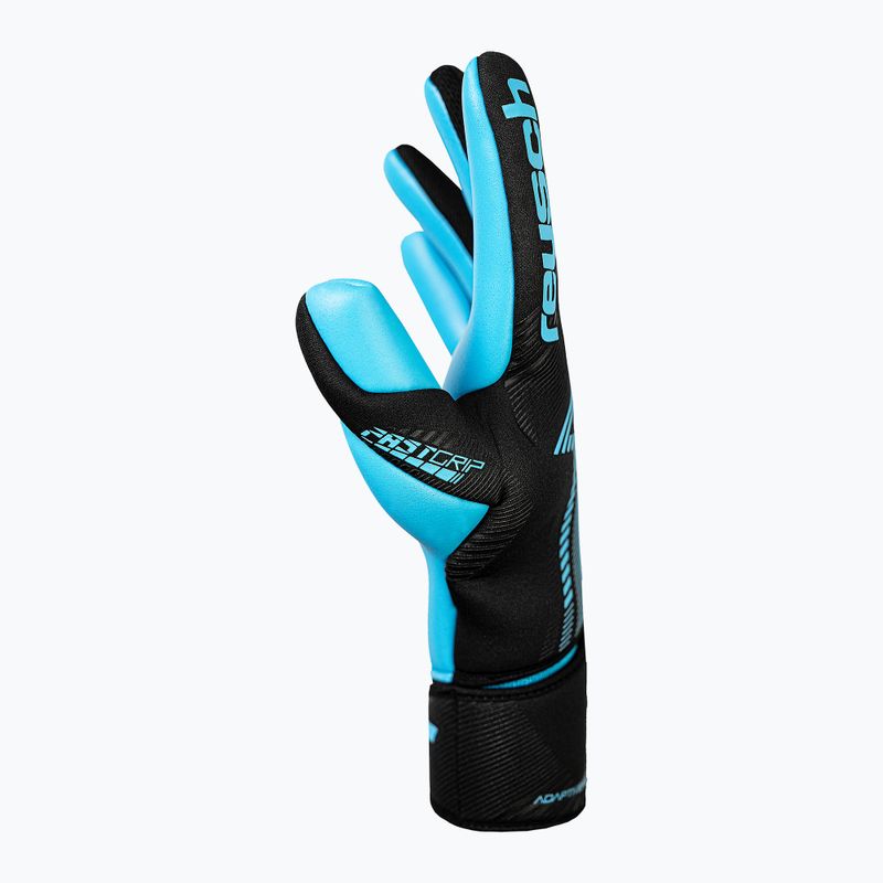 Guanti da portiere Reusch Fastgrip Aqua nero/blu acqua 4