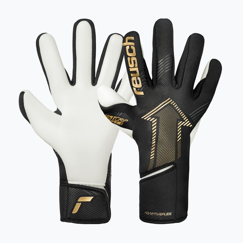 Guanti da portiere Reusch Fastgrip Gold nero/oro