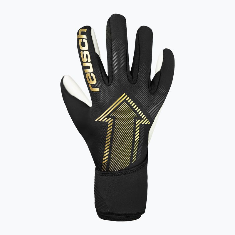 Guanti da portiere Reusch Fastgrip Silver nero/oro 2
