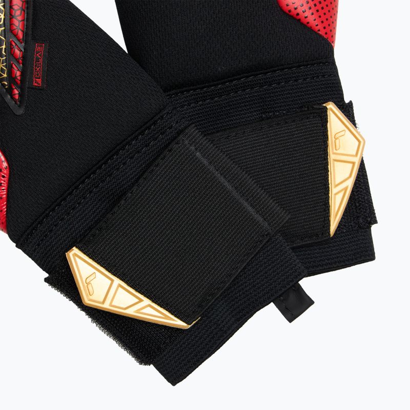 Guanti da portiere Reusch Attrakt Gold X GluePrint nero/oro/rosso fuoco 5