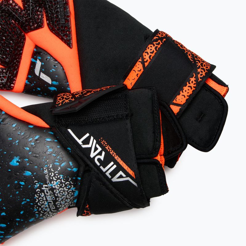 Guanto da portiere Reusch Attrakt Fusion Carbon® 3D nero/arancio shocking/nero 5