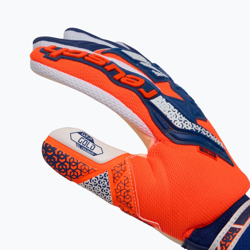 Guanto da portiere Reusch Attrakt Freegel Gold NC arancione shocking/blu energizzato arancione shocking/blu energizzato 4