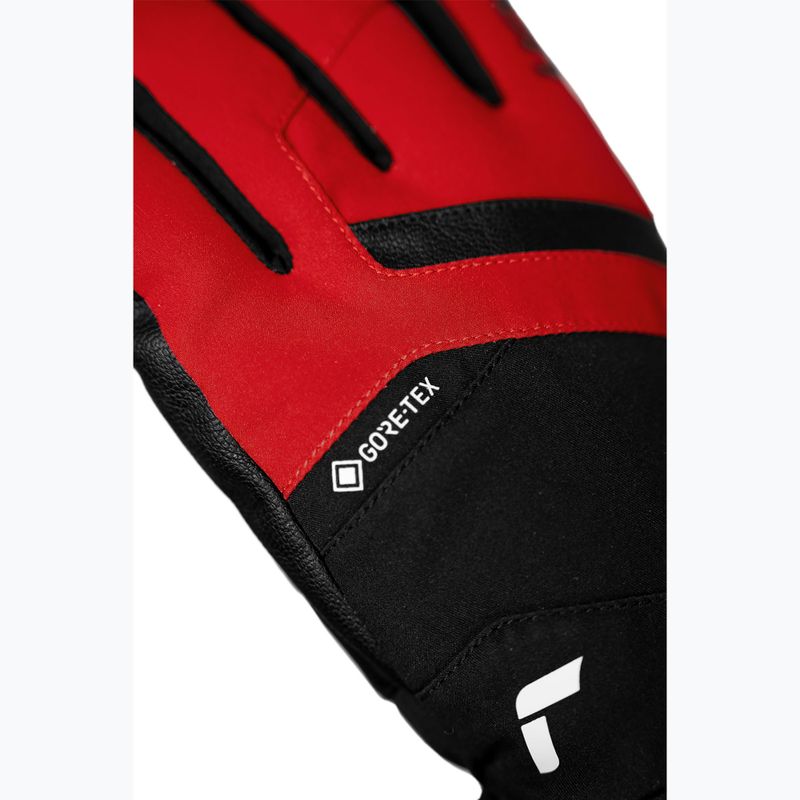 Guanti da sci uomo Reusch Booster Gore-Tex black/tango red 6